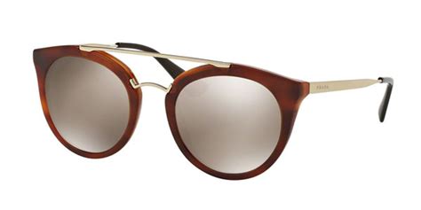 Prada PR 23SS CINEMA USE1C0 Sunglasses in Striped Brown 